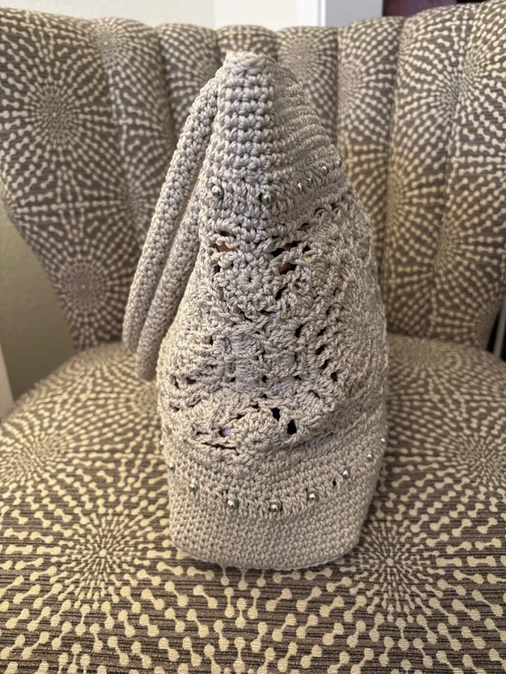 The Sak Crafted Classics Tote Crochet Natural Medallion Everyday Shoulder Bag - Picture 13 of 16